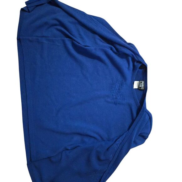 Vintage Southern Lady Large Sweater USA Purple Cottage Core Floral Easter Spring - Picture 3 of 9